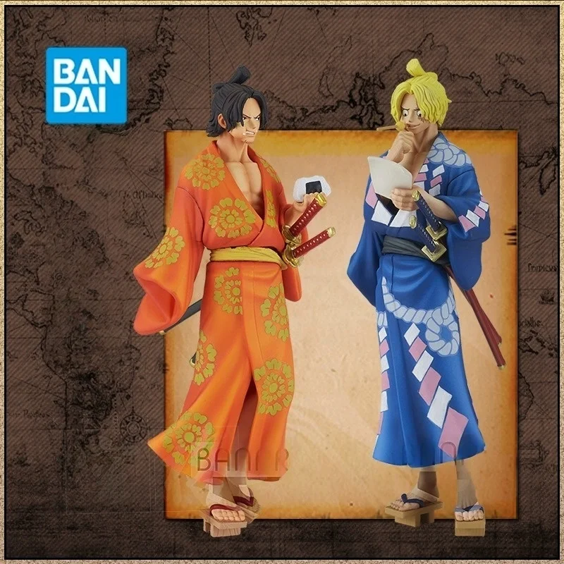 

In Stock Magazine Figure One Piece Sabo Portgas·D·Ace Kimono Anime Action Figure Toy Model Collecting Hobby Gift