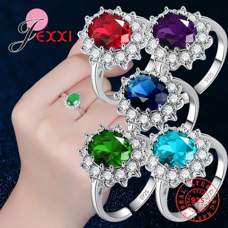 

Hot Korean Style Genuine 925 Sterling Silver Pendant Necklace Earrings Ring Jewelry Sets Wholesale Wedding Jewelry