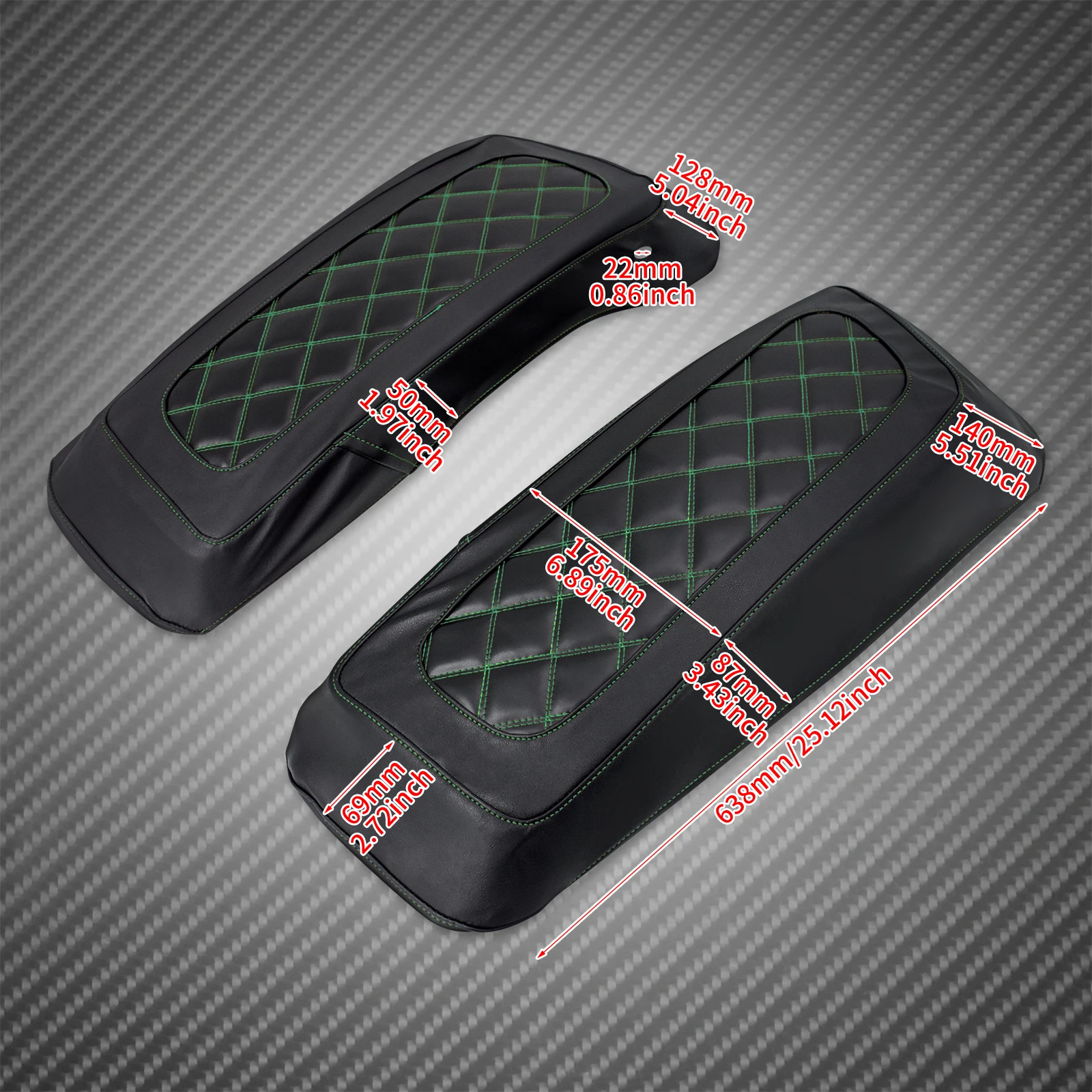 Motorcycle Hard Saddlebag Lid Cover Hard Side Bag Waterproof for Harley Road King Street Glide CVO Electra Glide FLHR 14-2024
