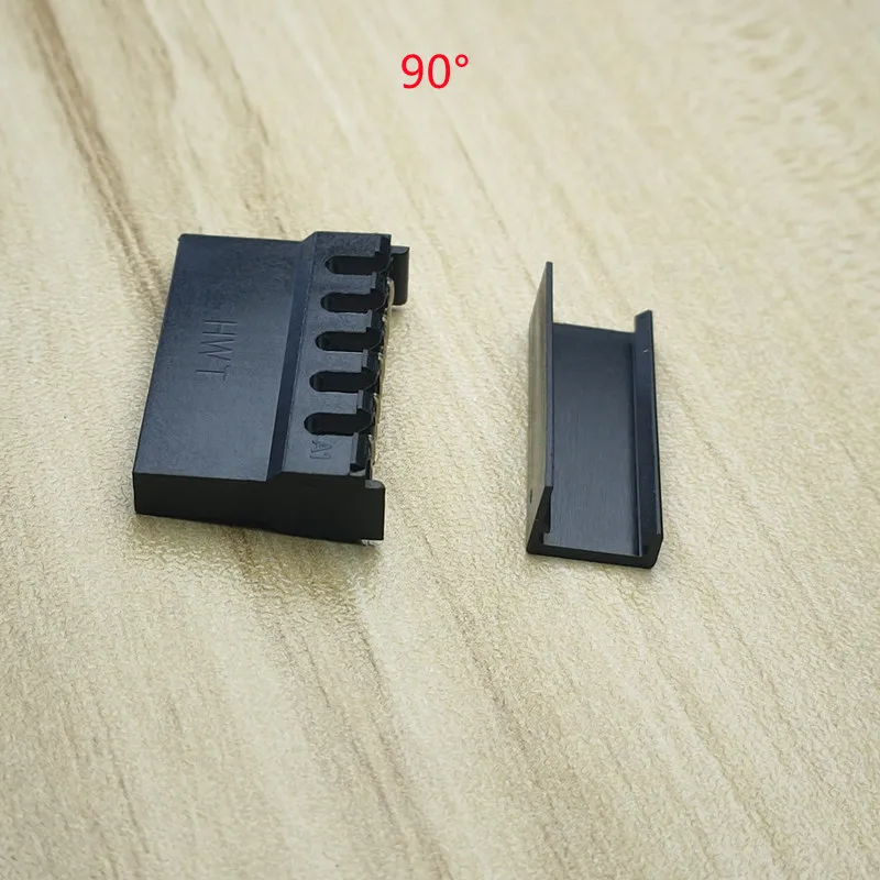 30PCS Pierce Type SATA Male/Naked 15Pin Plastic Shell With 180 Or 90 Degrees Cap For PC ATX Hard Disk Connectors Housing