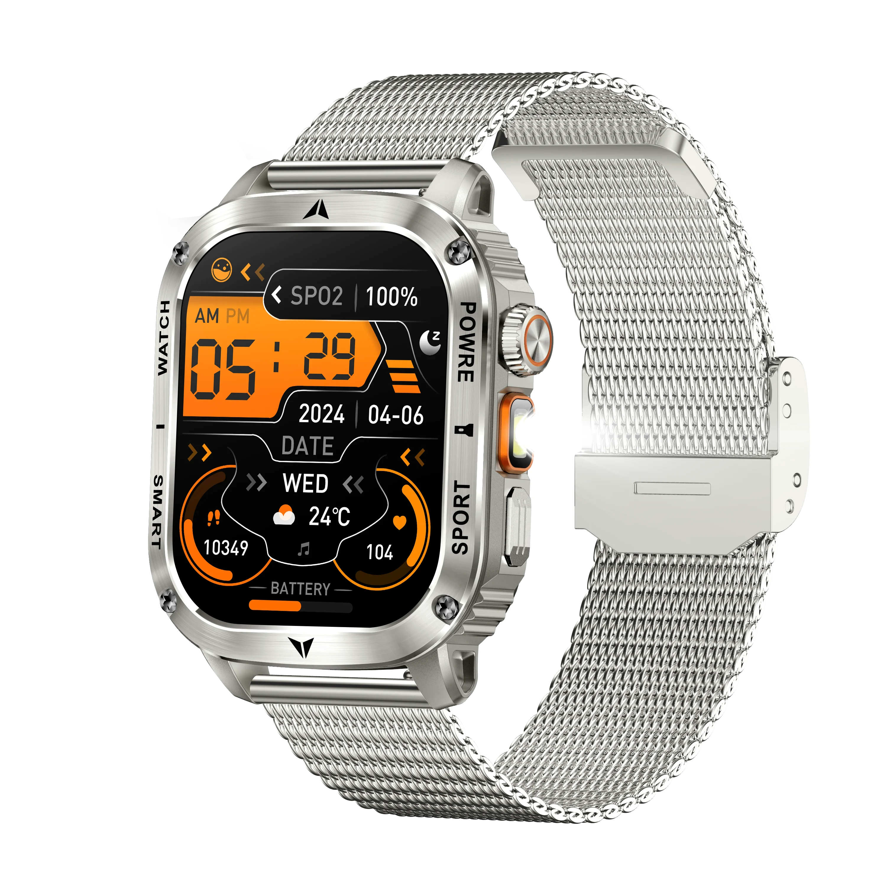 

AK80 Hot Selling HD 2.01 Call Multi-functional Outdoor Fitness Bracelet Dustproof Deep Waterproof Men's Smart Watch