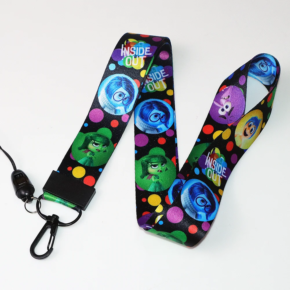 Disney Inside Out 2 Multiple Designs Lanyards Hang Rope Keyrings Personalized Accessories Gifts for Key Neck Strap Neck Straps