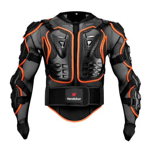 Imagen 2 del producto HEROBIKER-Chaqueta de Motocross para hombre, armadura corporal para motocicleta, protección para montar en bicicleta, S-5XL de protección