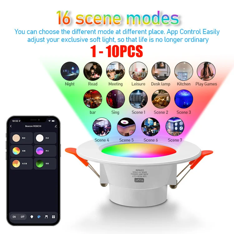 1-10PCS Led Downlig…