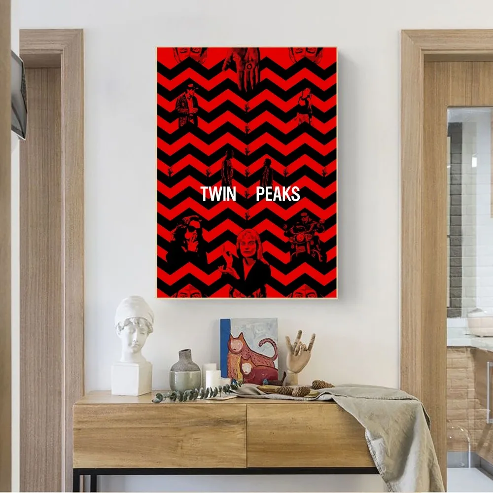 TWIN PEAKS Poster No Framed Poster Kraft Club Bar Paper Vintage Poster Wall Art Painting Bedroom Study Stickers