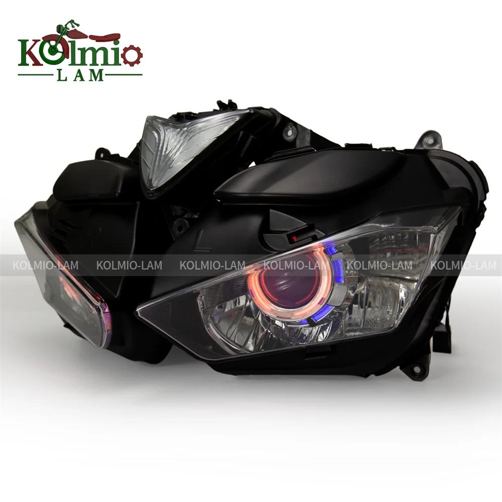 Fit For 2013 - 2018 Yamaha YZF-R25 YZF-R3 Motorcycle Headlight Demon Angel Eye HID Projector Head Light YZF R25 R3 2014 2015