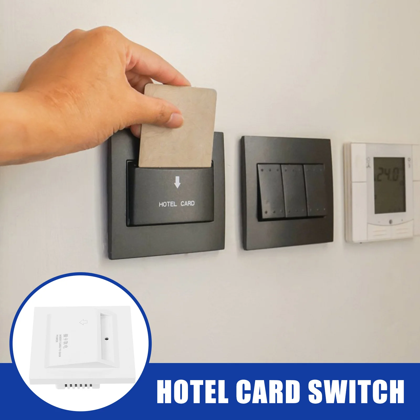 

Switch Panel Power Key Card Sensor Energy Saving Light Panel for Hotel Room Supply Saving
