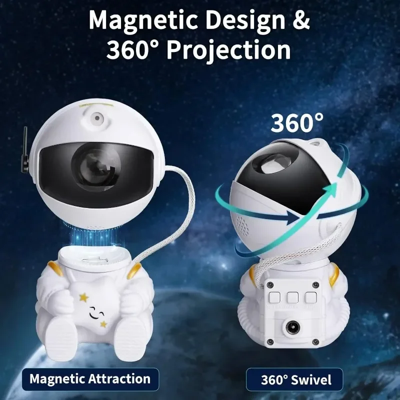 Galaxy Star Astronaut Projector LED Night Light Starry Sky Porjectors Lamp Decoration Bedroom Room Decorative for Children Gifts