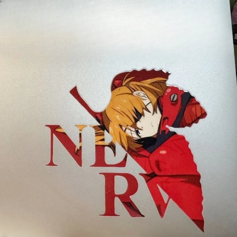 

Неоновые милые 3D-стерео наклейки Genesis Evangelion, водонепроницаемые переводные стикеры для самостоятельного декорирования телефонов, ноутбуков и бутылок для воды