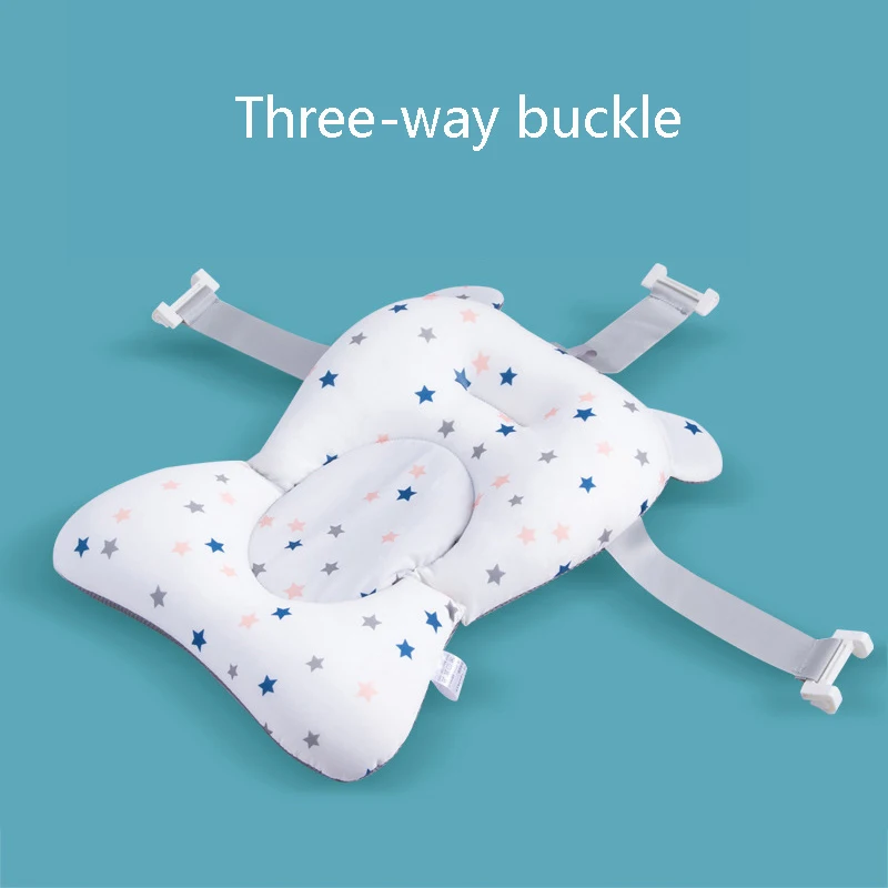 Baby Bath Seat Support Mat Foldable Baby Bath Tub Pad & Chair Newborn Support Seat Mat Baby Bath Seat Floating Water Pad