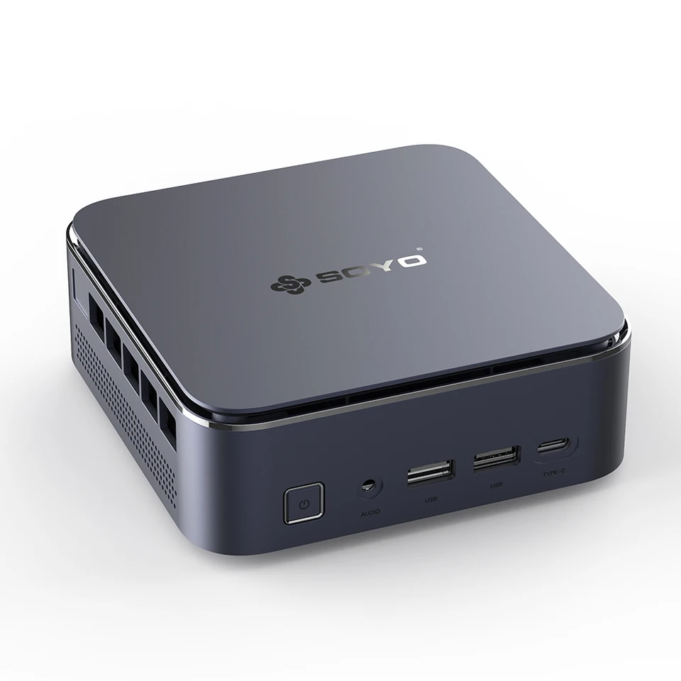 【新品】SOYO M4 Pro ミニPC 16GB+512GB WiFi6 SOYO Mini PC Mini M5 AMD Ryzen 3 4300U CPU with 16GB DDR4 512GB