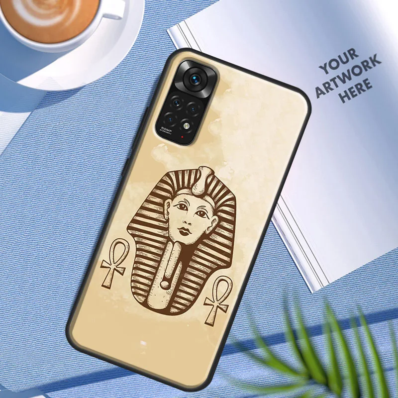 Ancient Egyptian Hieroglyphic For Xiaomi Redmi Note 10 Pro Case Cover For Redmi Note 11 Pro 10A 10C 9 8T 9S 10S 9T 9A 9C Case