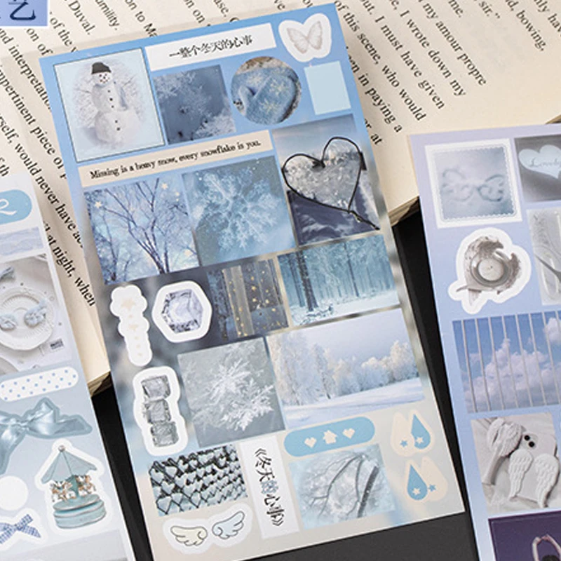 20 photos/book Mist Light Dream Series Clear and Cool Ins Style Creative Stickers Hand Account Material Mobile Back Card Collage