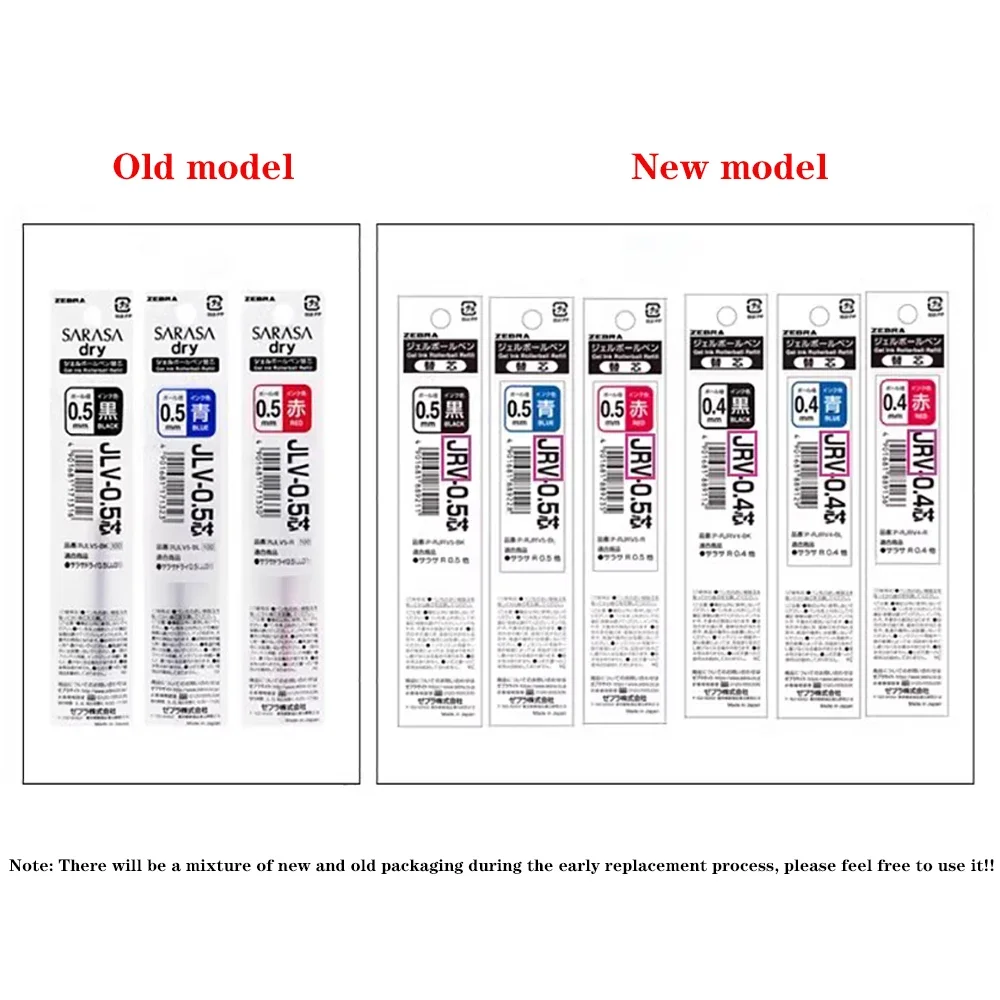 10 قطعة اليابان زيبرا هلام القلم الأساسية السلس وسريعة الجافة الصحافة الملء JLV-0.5 الأساسية استبدال الأساسية مناسبة ل JJ15/JJZ33/JJZ49 #6