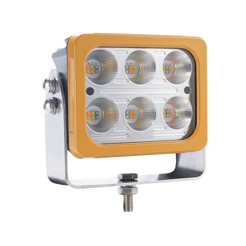 

Square work led construction machinery headlights, color-changing arm forelight mechanical floodlight agricultural vehicle light