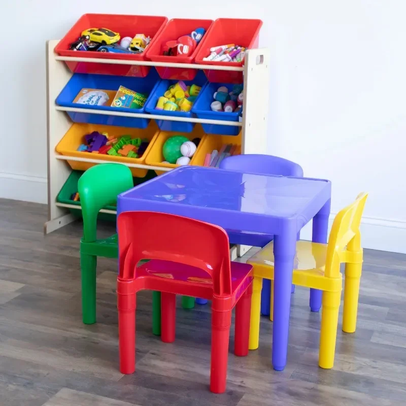 Tot Tutors 5 Piece Table and Chairs Set for Kids - Primary Study Table for Kids