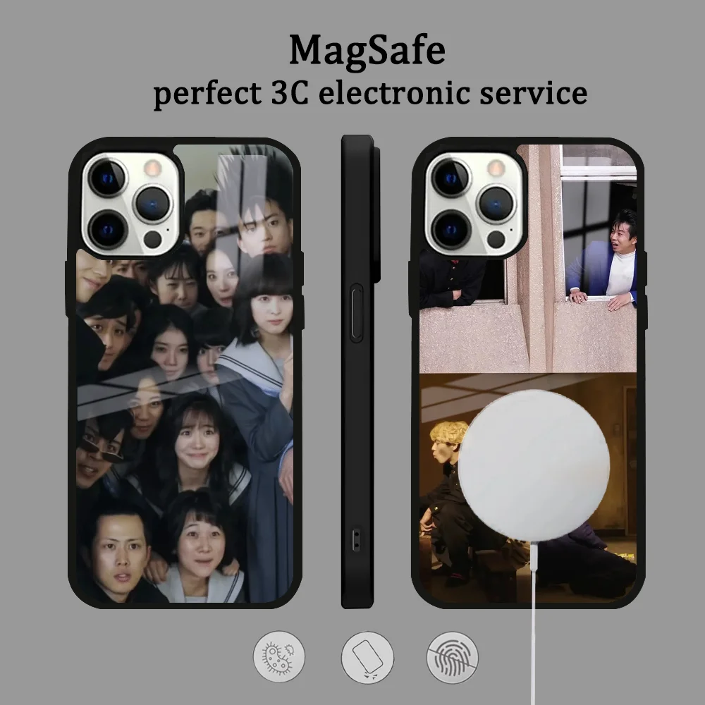 דרמת טלוויזיה פופולרית F-From היום, זה הסיבוב שלי!! כיסוי טלפון עבור IPhone 16 15 14 13 12 11 Pro Max Plus Mini Magsafe Mirror Wireles