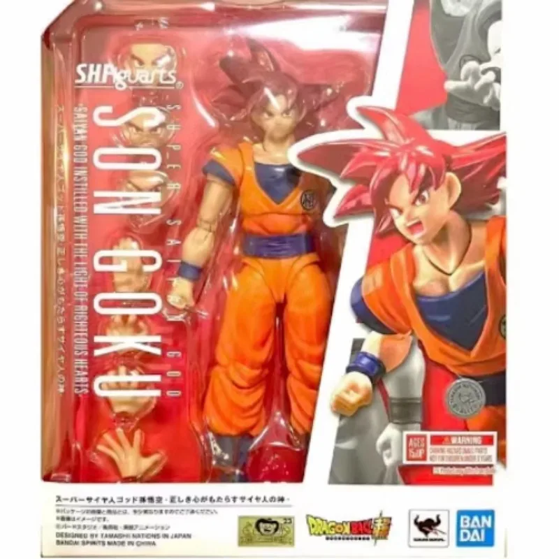 Bandai Dragon Ball Super Saiya God Red-headed Sun Wukong Can Do A Model for Boys and Girls Birthday Children's Gifts Toys