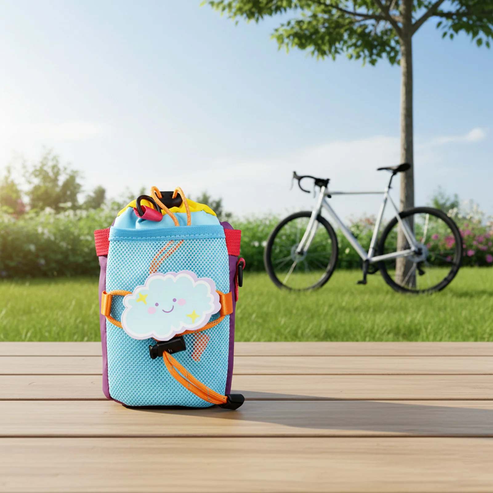 

Cycling Organizer Bag Bicycle Handlebar Water Bottle Bag Quick Access Storage Pouch For Mountain Road Bike Cycling Gear