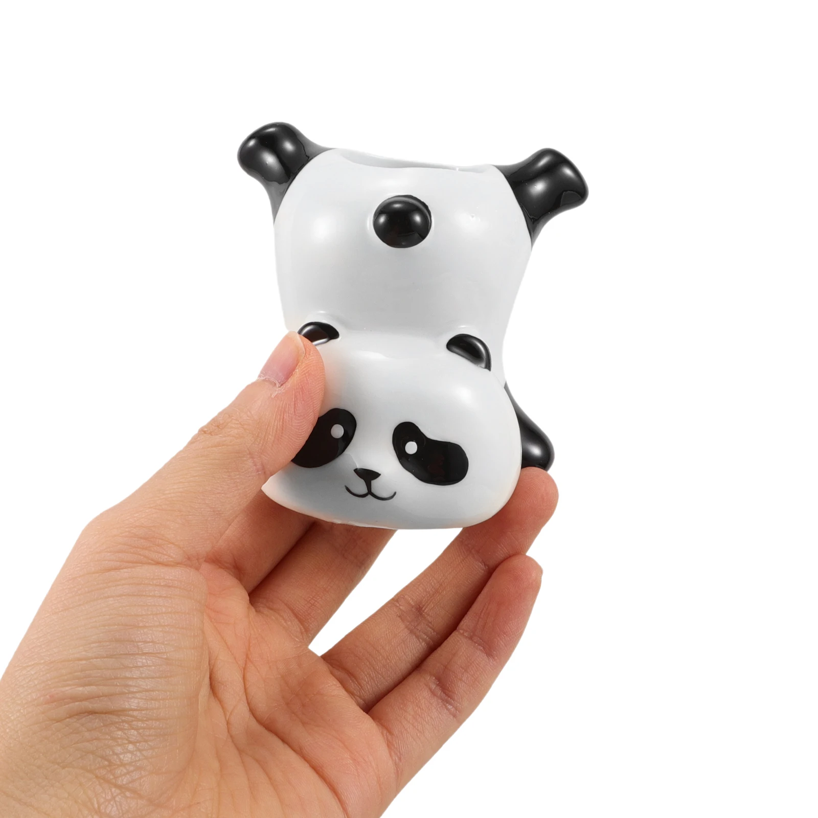 الباندا حامل فرشاة الأسنان لطيف فرشاة السيراميك كوب متعدد الوظائف الحمام سطح المكتب ماكياج حامل القلم الرصاص المنظم #2