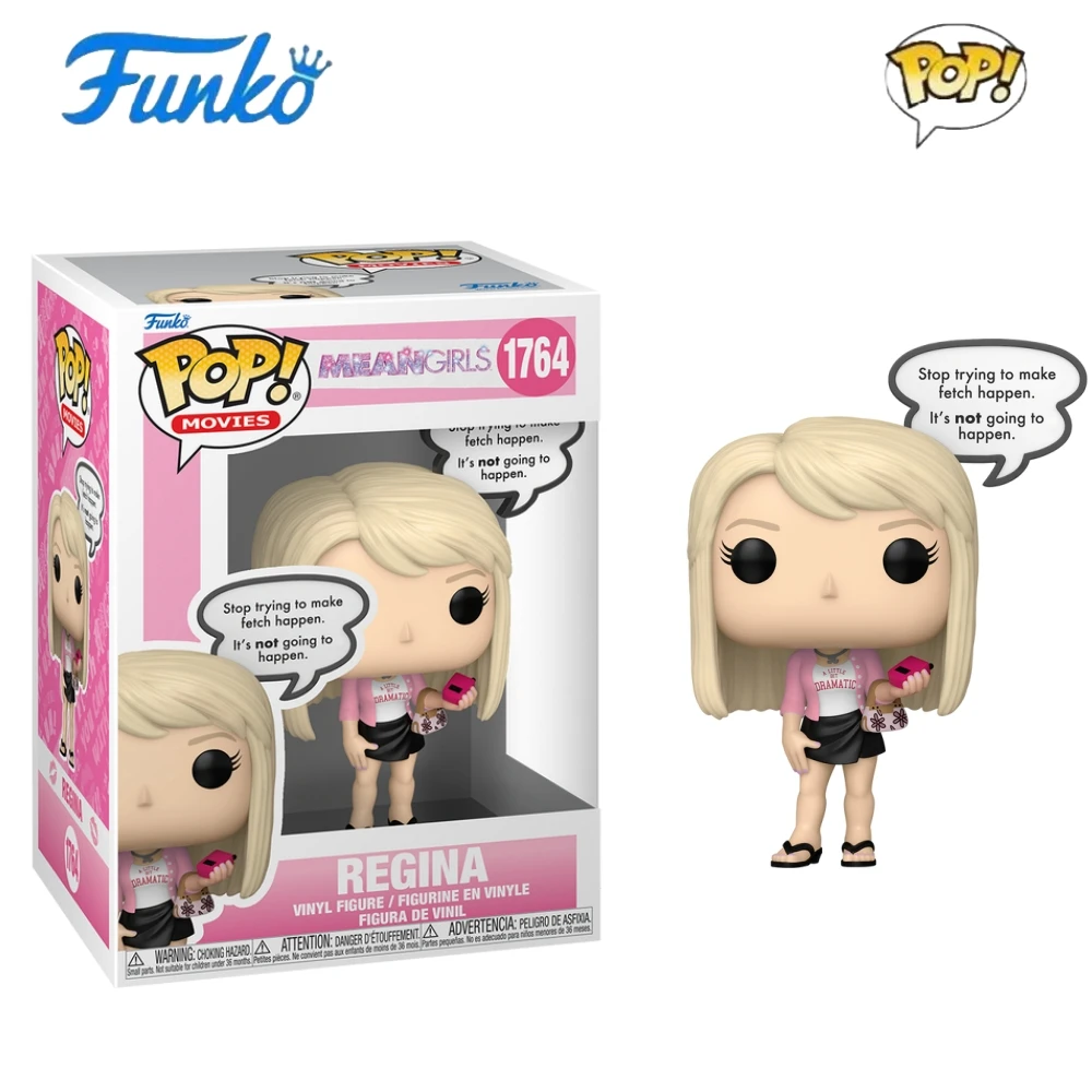 يعني الفتيات ريجينا تجعل شخصيات تحدث # 1764 Funko Pop 4.5 بوصة من الفينيل على شكل شخصية قابلة للجمع إصدار محدود لعبة مجسمة هدية