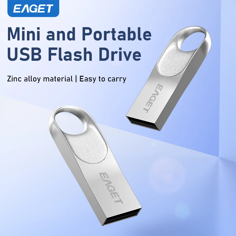 

Eaget USB Flash Drive with Keychain Pen Drive USB2.0 Pen Drive 8G 32G 64G USB Memory Stick for Lenovo PC Smartphone Tablet