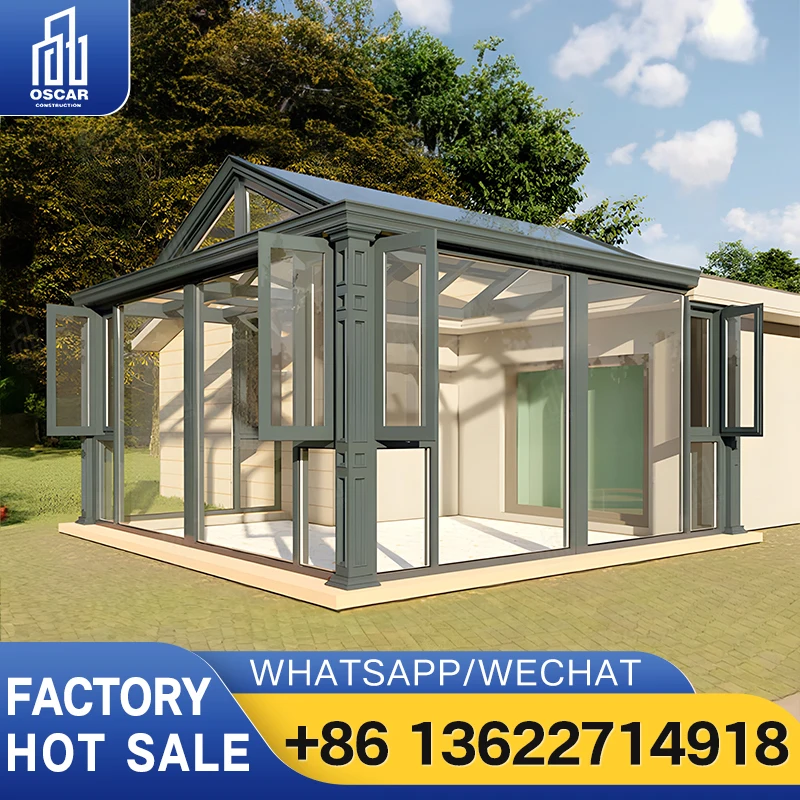 Customized Aluminum Sunroom for Garden Patio Deck Use with European Style