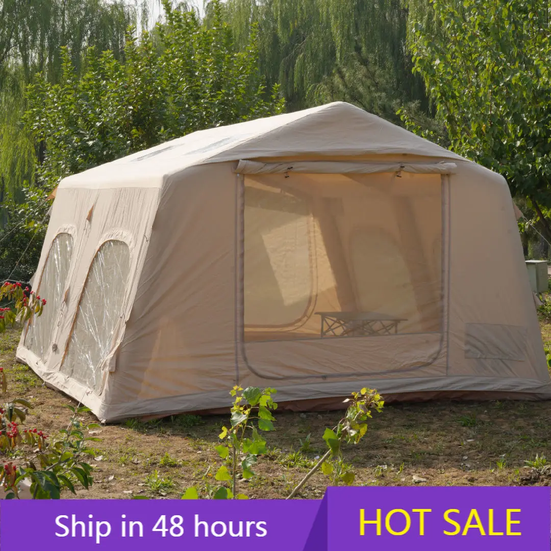 

High Quality 13.68 ㎡ Oxford Cotton Inflatable Camping Tent for Outdoor Adventures