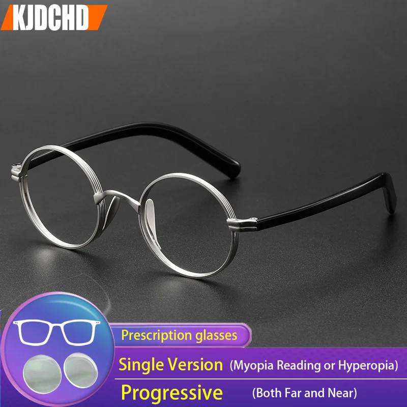 kjdchd-retro-comfortable-durable-prescription-glasses-blue-light-blocking-alloy-round-myopia-glasses-progressive-reading-eyewear