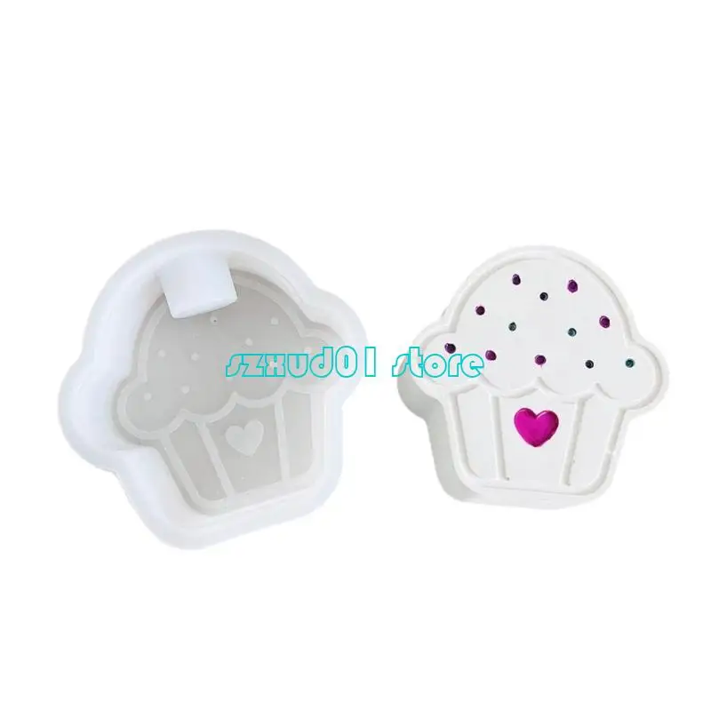 

1xca многоразовая силиконовая плесень идеально подходит для Diy Heart Cup Cake Holder Creations