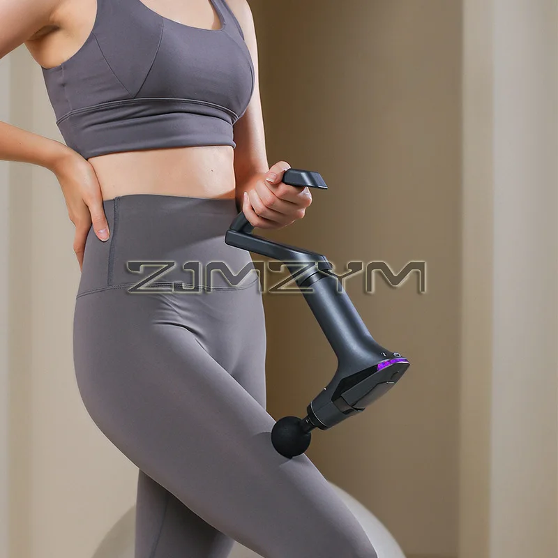 Pistola de massagem multifuncional com fita dividida, vara de massagem muscular profunda para corpo, pescoço, costas, perna, ferramenta fitness
