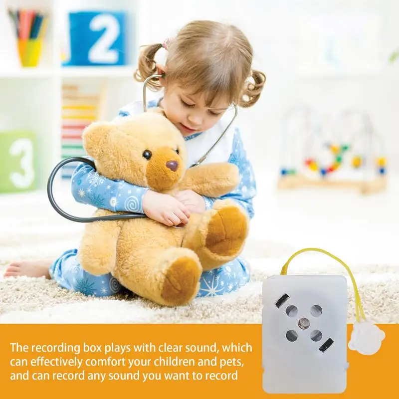 40 Seconds Voice Box Recordable Sound Module Plush Bear Doll Toy Voice Message Recorder Device Stuffed Animal Sound Recorder