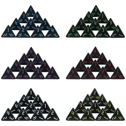 Polyhedral D4 Dice Set 10PCS TRPG Glitter/ Opaque 4 Sided Dices for RPG D&D Accessories Table Board Role Playing Game Dice