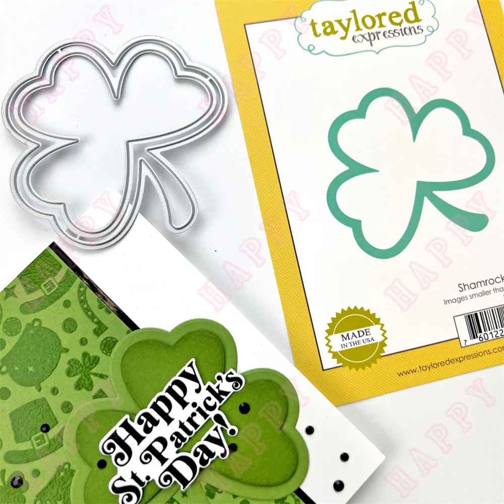 Arrival New Metal Cutting Dies Shamrock Shaker Scrapbook Diary Decoration Paper Craft Embossing Template DIY Greet Card Handmade