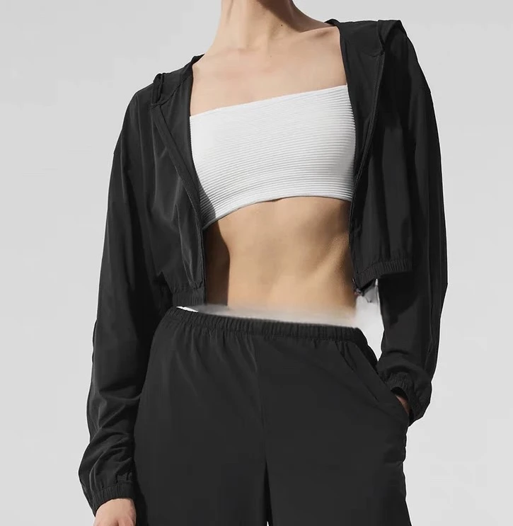 

Женский весенне-летний легкий дышащий кардиган с капюшоном и защитой от ультрафиолета, комплект верхней одежды, спортивная солнцезащитная одежда