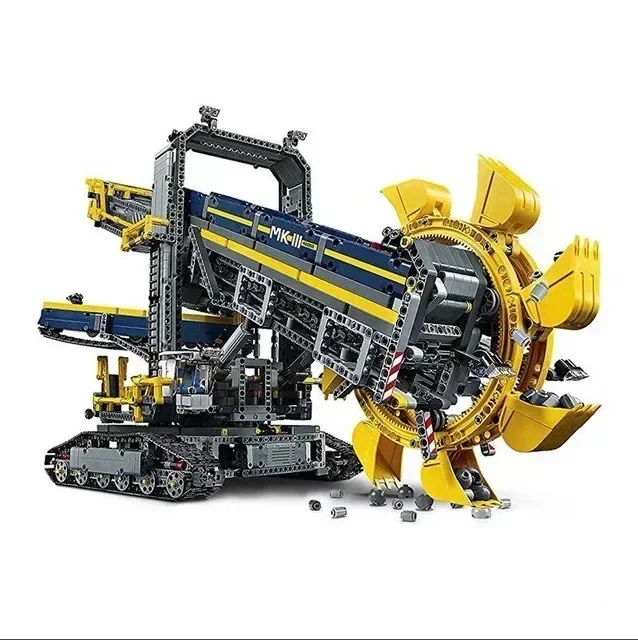 Technical 42055 Bucket Wheel Excavator Remote Control Electric Model Building Block Brick Toys Kid Birthday Gift Set 90015