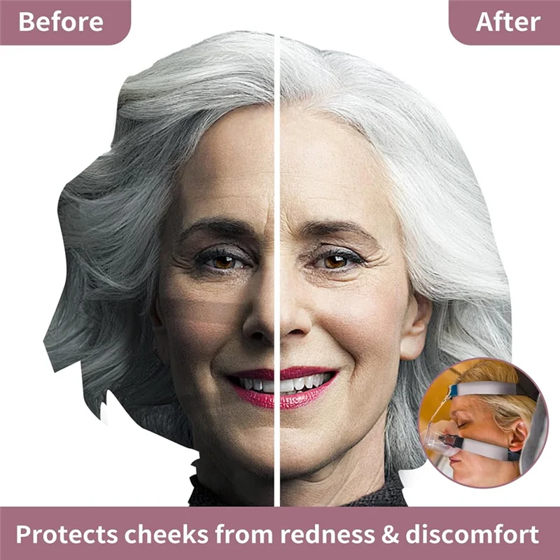 SCLS 4-Paket Penutup Tali CPAP Satin, Bantalan Nyaman Tali CPAP, Bantalan Wajah CPAP, Perlengkapan CPAP Nyaman Bantalan Wajah CPAP