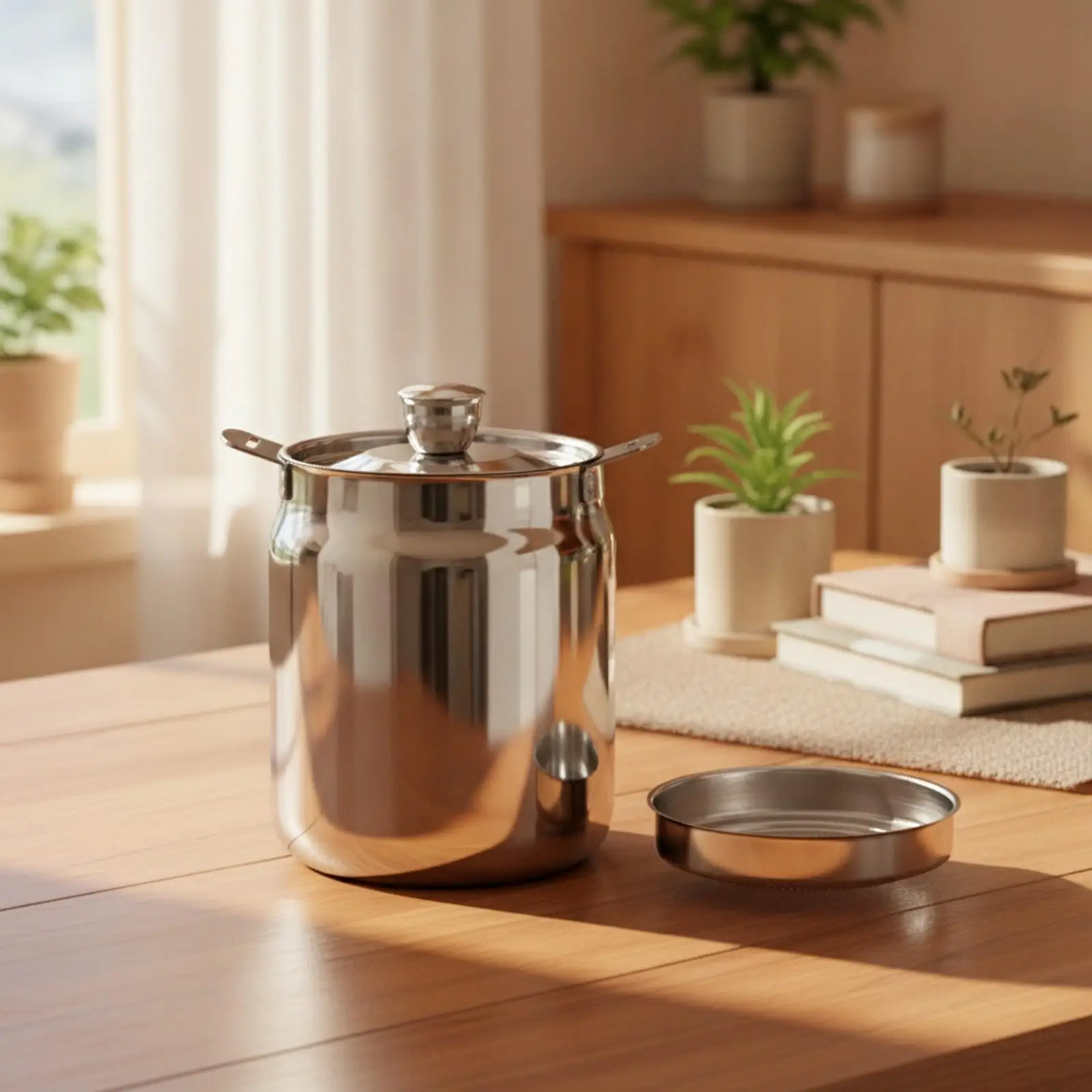 Grease Container Heat Resistant Stainless Steel Grease Container with Filter Mesh Cooking Oil Strainer Pot Easy to Clean