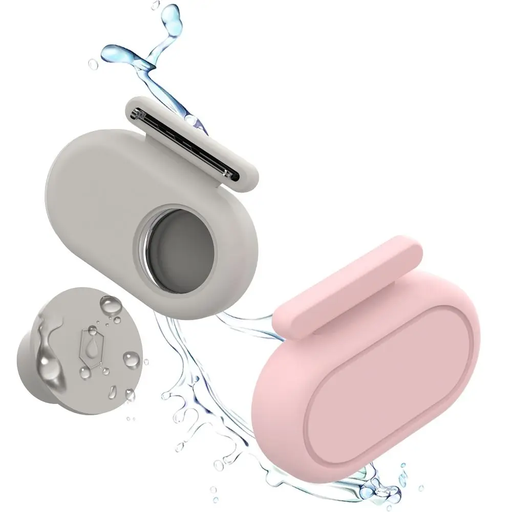 Capa de rastreador de silicone com capa de pino invisível suporte de silicone à prova d'água macio para Samsung Galaxy SmartTag 2