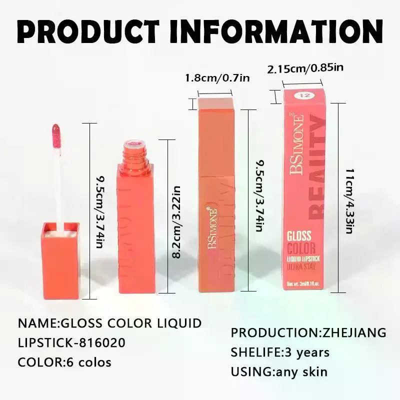 BSIMONE Lip Gloss Moisturizing And Brightening Lip Oil, Long-Lasting Effect, Exclusively For Women