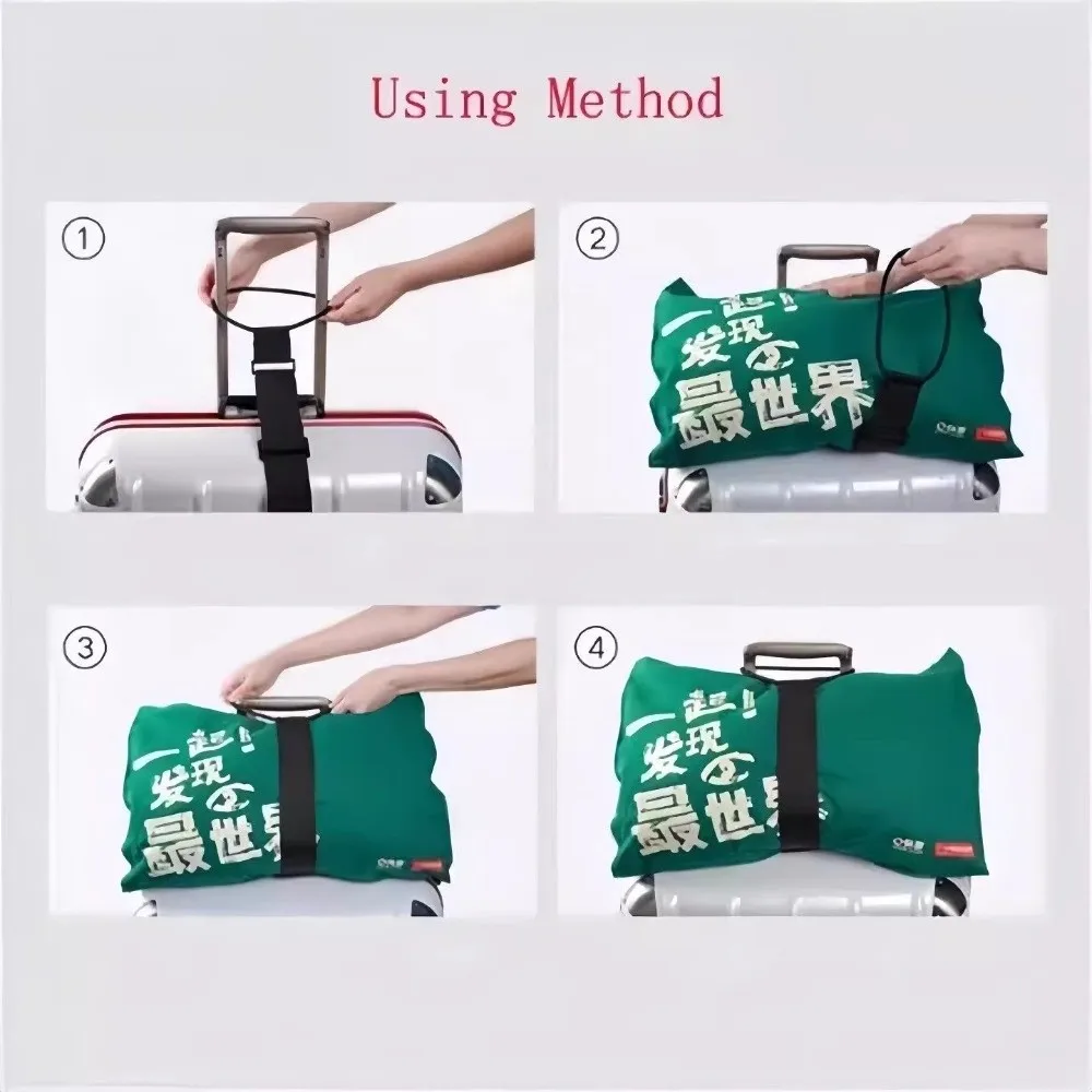 Elastic Luggage Strap Portable Adjustable Design Suitcase Belt Multi-Purpose Travel Security Strap Outdoor Activitie