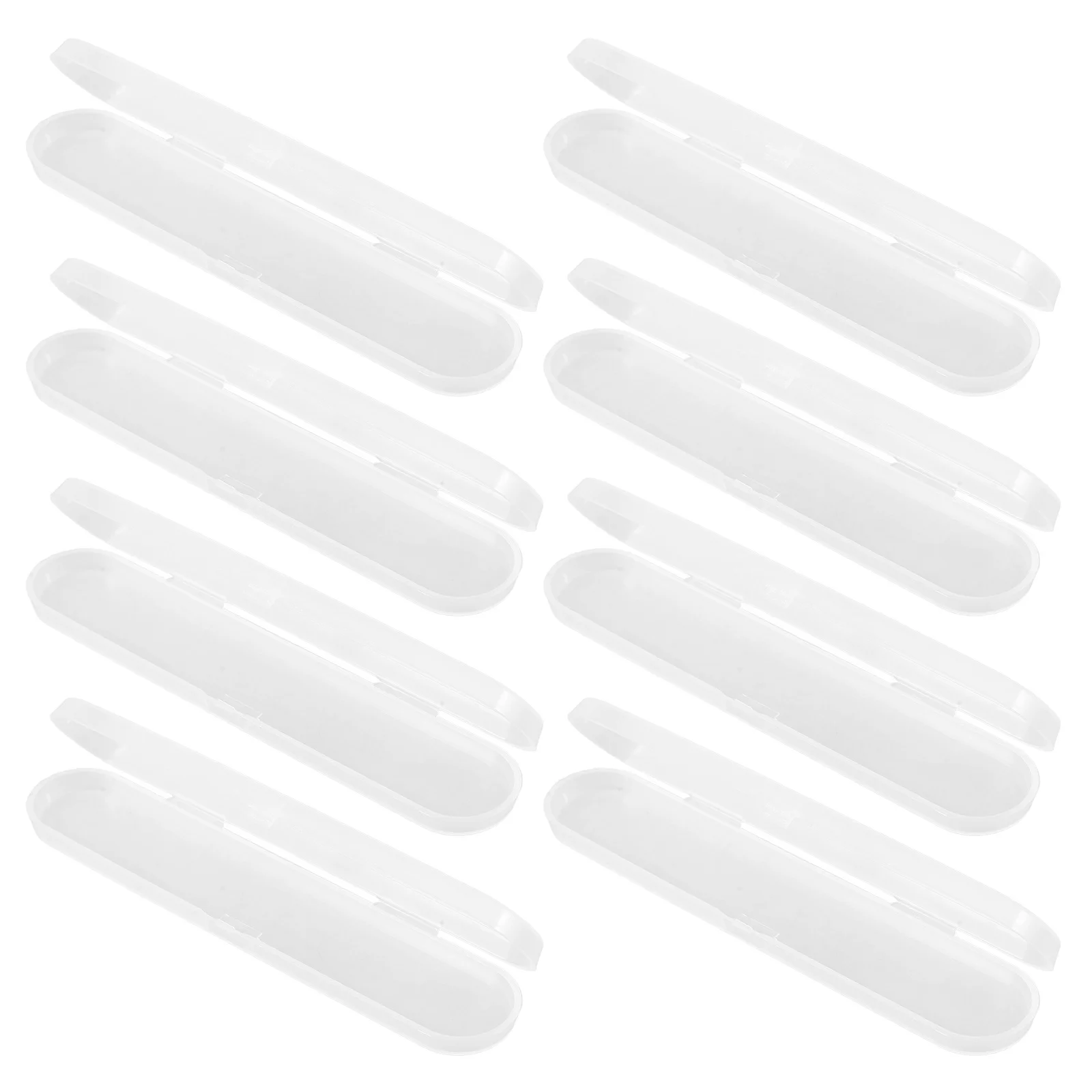 

8Pcs Transparent Portable Storage Boxes Durable PP Organizer Thermometer Case Electric Toothbrush Storage Box Pencil Case