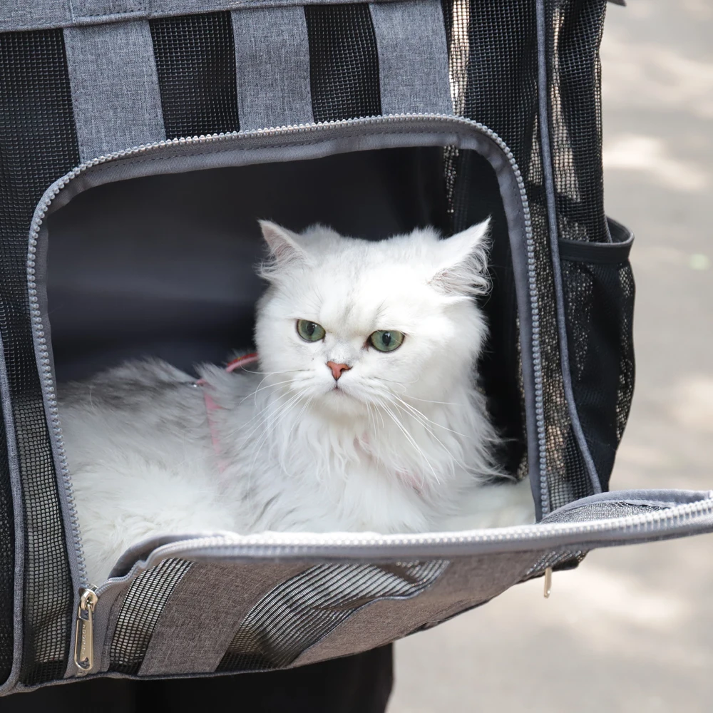 HOOPETCat Carrier Bags Breathable Outdoor Pet Carriers Small Dog Cat Backpack Travel Space Capsule Cage Pet Transport BagFor Cat