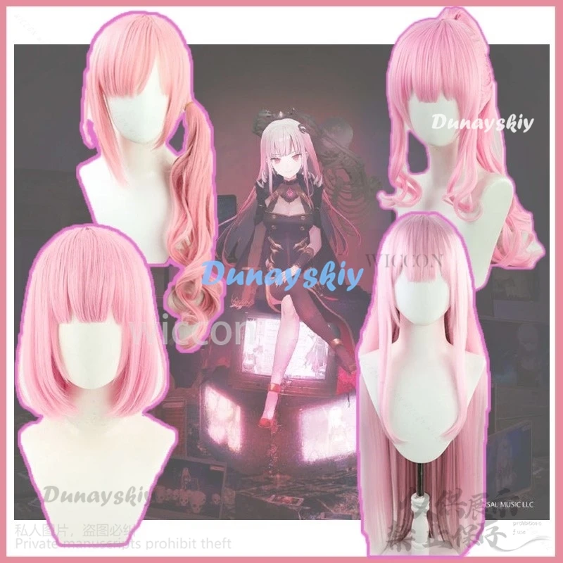 Anime Vtuber Hololive Cosplay Mori Calliope Costume EN YouTube Singer Cos Long Pink 4 Styles Heat Resistant Halloween Lolita