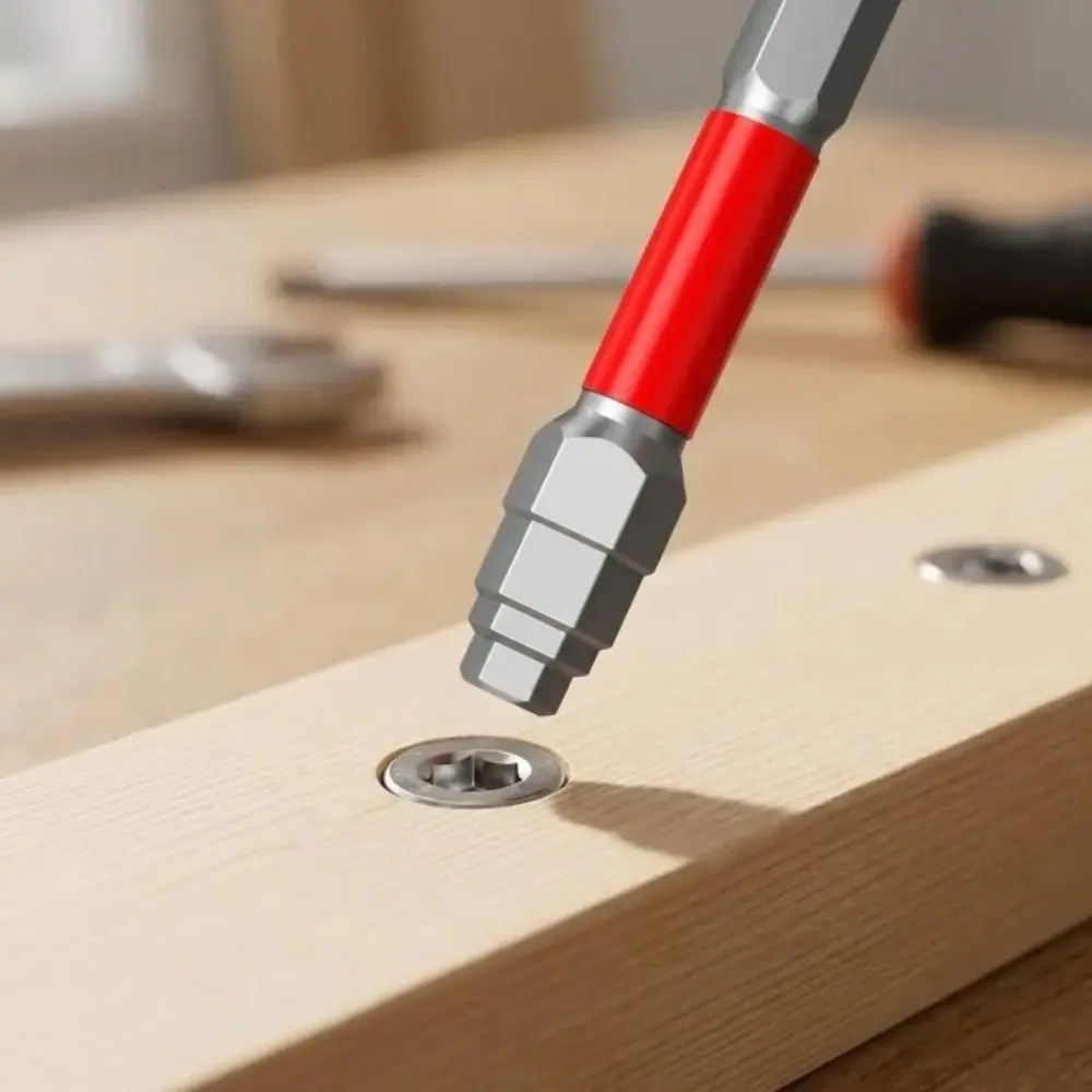 Alloy Steel Screwdriver Bit High Torque Impact Resistant Electric Screwdriver Bit HRC60 Hardness 6.35mm Hex Shank Hex Bit Set