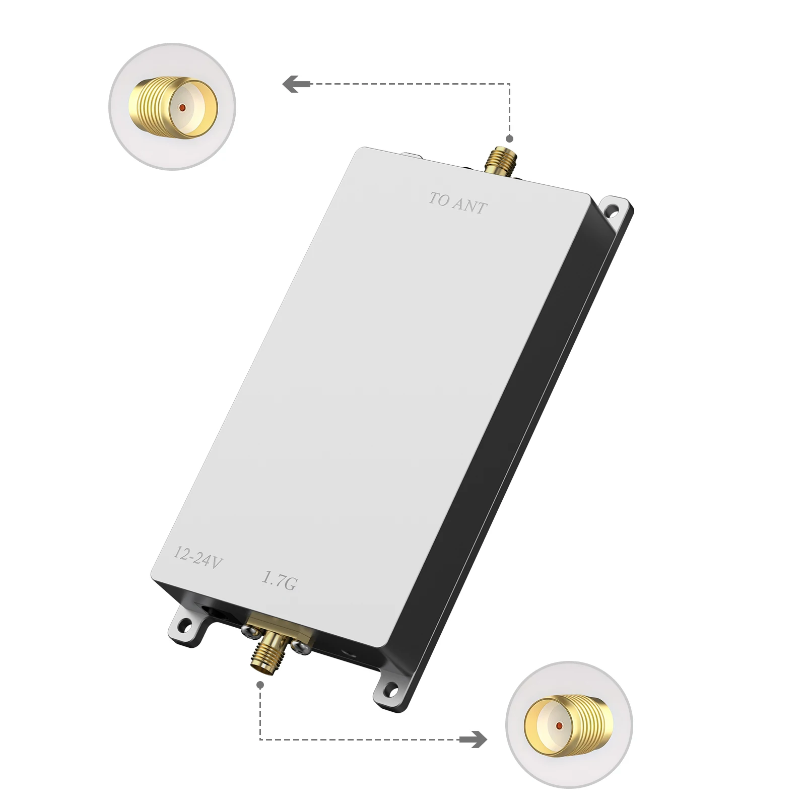 EDUP EP-AB060 1.7GHz 20W Signal Booster WLAN Amplifier Wireless Range Extender Stable Home and Outdoor WiFi Boosters Enhancement