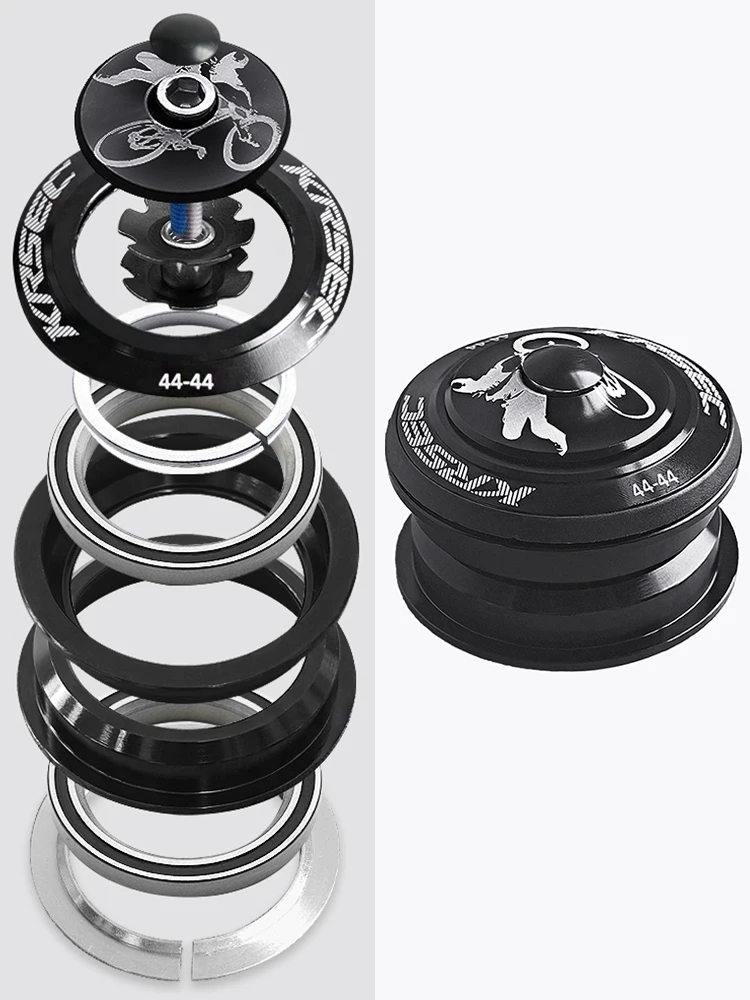 AliExpress KRSEC MTB Mountain Bike Bowl Group, Aluminum Alloy Bike Bearing Headset , For Tapered Straight Fork , 44-44mm/55/56mm , 28.6mm