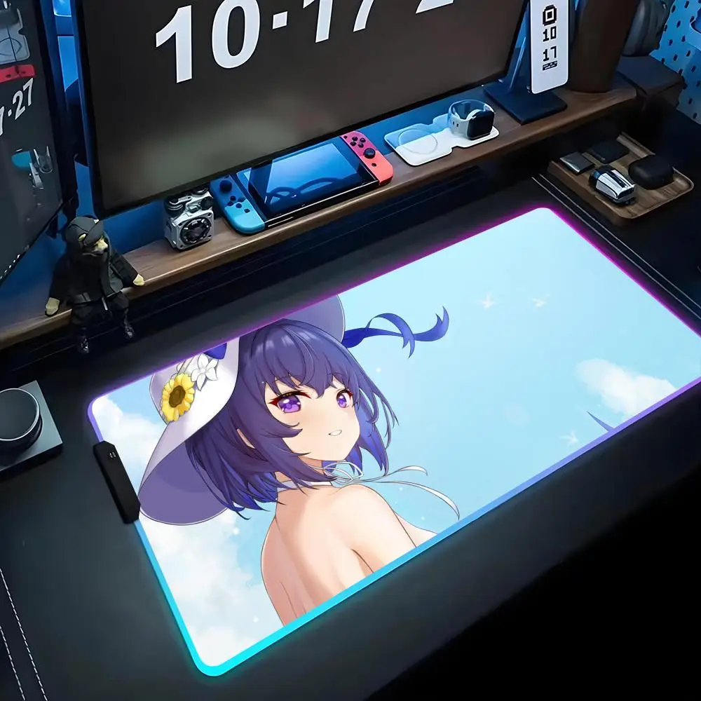 

Seele обои коврик для мыши RGB игровой коврик для мыши большой светодиодный коврик для ПК настольный коврик светящийся коврик для мыши большой коврик для клавиатуры настольный коврик с