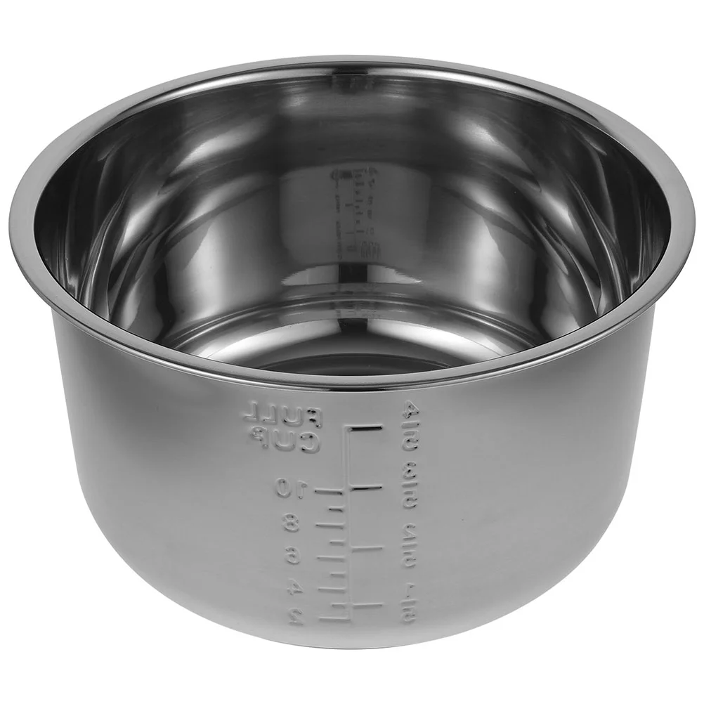 

Rice Cooker Liner Inner Cooking Pot House Stainless Steel Cookware Multi-use Replacement Supply