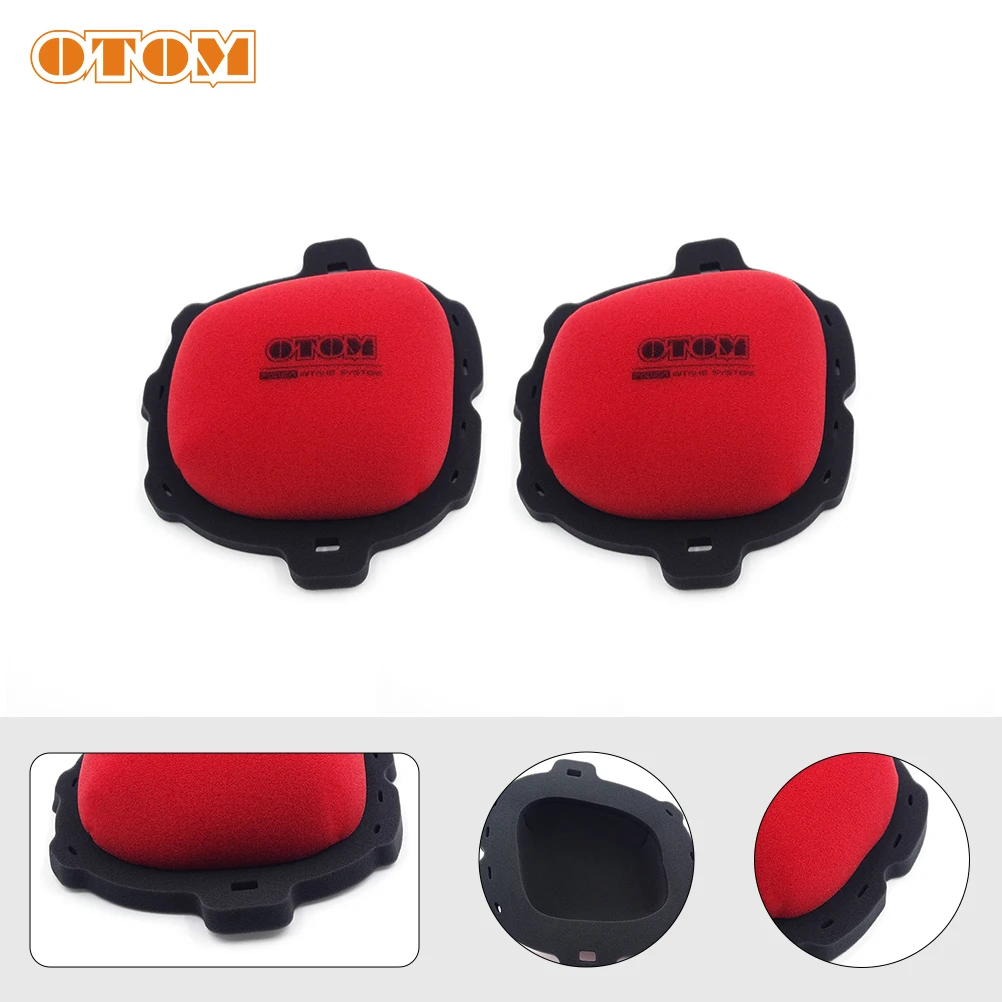 2pcs Motorcycle Accessories Air Filter Cleaner Sponge Element Dual Foam Layer For HONDA CRF CRF250R CRF450RX CRF450RWE 2021-2024